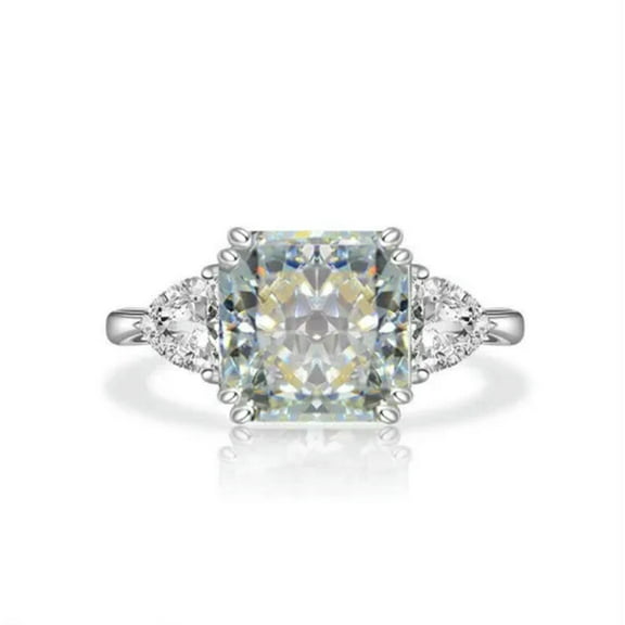 Gorgeous Cubic Zircon Jewelry 925 Silver Ring Engagement Women Gift Sz 6-10