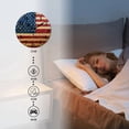 thumbnail image 3 of 10 Inch Wall Clock Battery Operated Square Clock for Office, Kitchen, Outdoor, Living Room, Retro - Themed United States Flag, 3 of 7