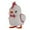 White, variant on Pure White Wind-up Plush Chicken Toy Walking Hopping Fluffy Chick Doll With Bow Tie For Kids Birthday Gift
