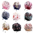 thumbnail image 4 of Sonducket Sleep Bonnet Extra Large Sleeping Hat Doble capa con cordón Turbante para el cabello Patrones bohemios Suministros para la cabeza Sombreros rosado Sonducket AP009761-01, 4 of 6