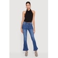 thumbnail image 2 of Women's Mid Rise Stretchy Carpenter Flare Leg Jeans, 2 of 5
