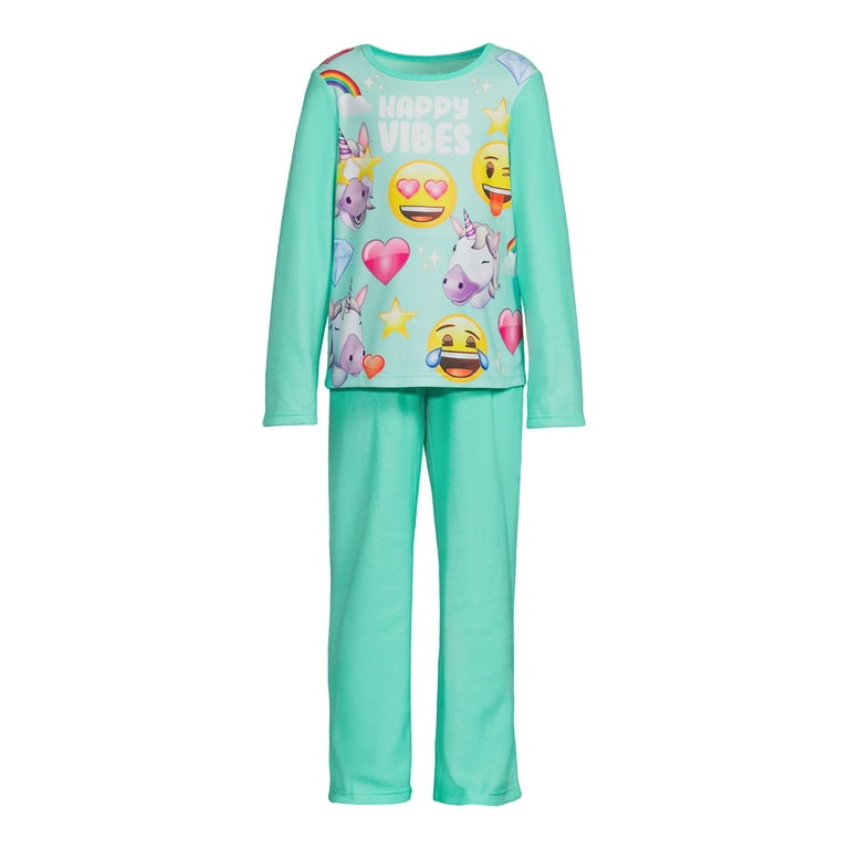 Girls Licensed Character Long Sleeve Top and Pants Sleep Set 2 Piece Sizes 4 12