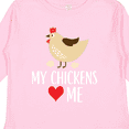 thumbnail image 4 of Inktastic My Chickens Love Me Boys or Girls Long Sleeve Toddler T-Shirt, 4 of 5
