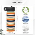thumbnail image 4 of Uemuo Colorful Pastel Stripes Print 18oz Sports Insulated Kettle, Water Bottle, Outdoor Sports Bottle, Insulated Hydration Bottle with Handle & Flip Straw, 4 of 8