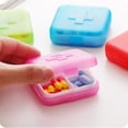 thumbnail image 4 of Lubelski Portable Travel 4 Grid Pill Storage Box Case Container Mini Medicine Organizer, 4 of 7