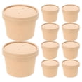 thumbnail image 1 of GOOHOCHY 10 juegos de vasos desechables de papel para helado, postres y pudines., 1 of 8