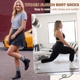 thumbnail image 2 of Loritta Secret Slouch Socks Women, 6 Pairs Cotton Cushioned Knee High Boot and Scrunch Stacked Long Socks for Women, Size 9-11, 2 of 7