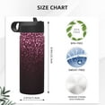 thumbnail image 4 of Fotbe Pink Glitter Sparkles A Pattern 18oz Sports Insulated Kettle Stainless Steel Sports Insulated Kettle For Running Hiking Cycling Climbing Man'S Woman'S Water Bottle, 4 of 8