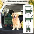 thumbnail image 4 of GVDV Collapsible Wagon Cart with Removable Canopy, Foldable Utility Cart with All-terrain Wheels, Versatile Folding Wagon for Kids, Grocery, Shopping and Camping, Green, 4 of 8
