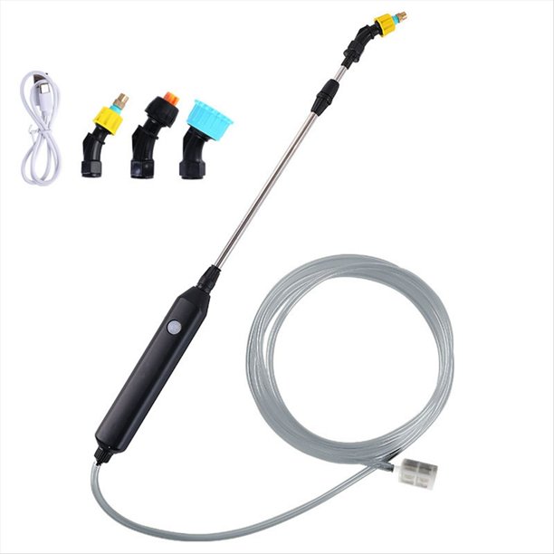 Rociador de Riego Eléctrico para Jardín con Manguera de 5 Metros, Boquilla Rociadora de Césped Ajustable USB, Rociador de Malezas, Señor de Plantas