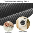 thumbnail image 5 of Coumy Folding Sofa Bed with Round Ottoman Set, Convertible Floor Couch with High Density Foam Filling Pillow, Comfort Floor Sofa Portable Sleeper Chair for Homes & Small Spaces, Grey, 5 of 10