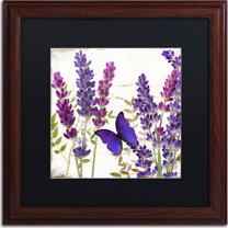 Trademark Fine Art "Lavender I" Canvas Art by Color Bakery, Black Matte, Wood Frame