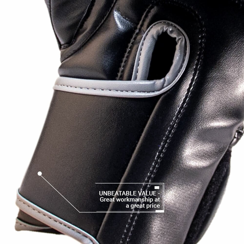 Premier Deluxe Boxing Glove - Black/Grey