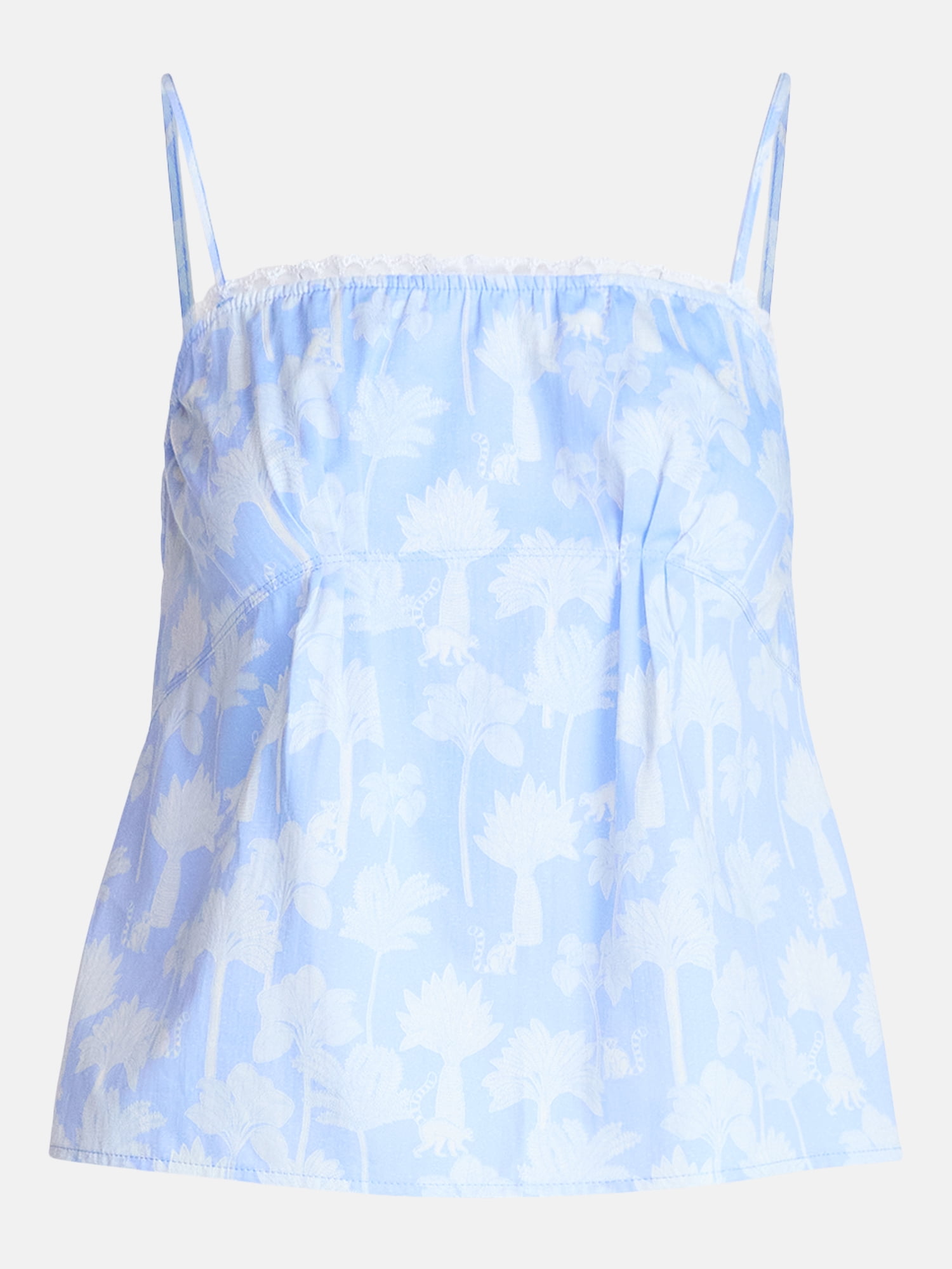 Joyspun Women's Woven Poplin Sleep Cami Top, Sizes XS-3X