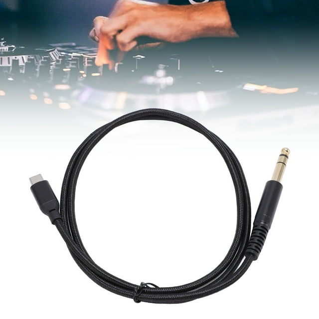 USB C A 6.35 Mm De 1/4 Pulgadas Audio Masculino, Cable Audio Adaptador USB A 1/4, Para El Cable Estéreo La Nota 10 S20+ Ultra S9 S8, Amplificador