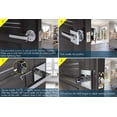thumbnail image 6 of TITANTON 1721 - Modern Door Handles Door Levers Set in Polished Chrome Finish - Passage No Lock, 6 of 9