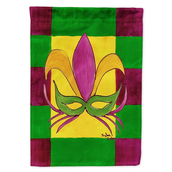 Mardi Gras Flag Canvas House Size