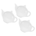 thumbnail image 5 of OUNONA 3pcs Ceramic Teapot Shaped Tea Bag Dish Tea Bag Holder Cute Tea Bag Tray Spoon Rest For Tea Drinkers Afternoon Tea Accessories, 5 of 8