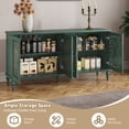 thumbnail image 2 of CBJCBJ 63" Mid Century Retro Sideboard Buffet Cabinet 4 Door, Accent Cabinet for Dining Room,Green, 2 of 8