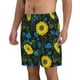 thumbnail image 2 of Balery Sunflowers And Blue Flower Traje de Baño Estilo Hawaiano para Hombre, Shorts de Secado Rápido con Bolsillos-X-Large, 2 of 6
