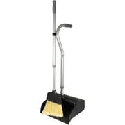 Unger Metal Telescopic Ergo Dust Pan with Broom, Black Silver by Unger
