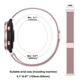 thumbnail image 5 of 18mm Metal Magnetic Bands for Garmin Venu 3S / Venu 4 41mm / Venu 2S / Vivoactive 4S / Vivomove 3S / Forerunner 265s/255s Watch Bands, Stainless Steel Metal Replacement Wristband Strap for Women Men, 5 of 7