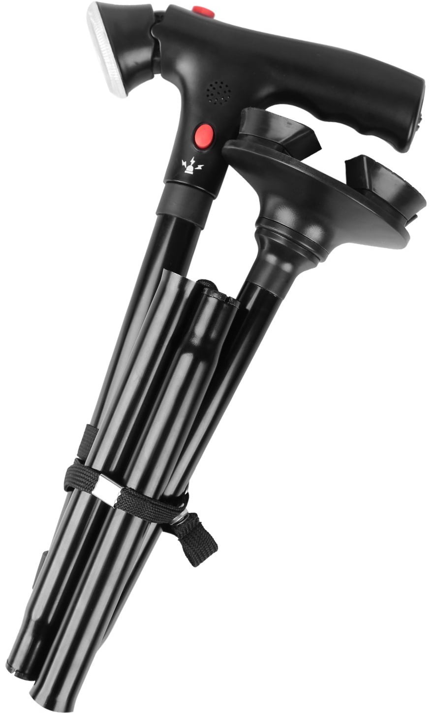 Deluxe Comfort Multi Function Cane and Walking Stick with Led