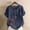 Navy, variant on QUNYINEY Crew Neck Tshirts Shirts for Women Casual Short Sleeve Floral Tops Pullover Cotton Linen Loose Button Shirts