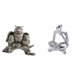 thumbnail image 1 of Figura decorativa moderna y abstracta de un búho pensante, ideal para la sala de estar, la oficina, una mesa, un estante, un armario, una librería o u, 1 of 8