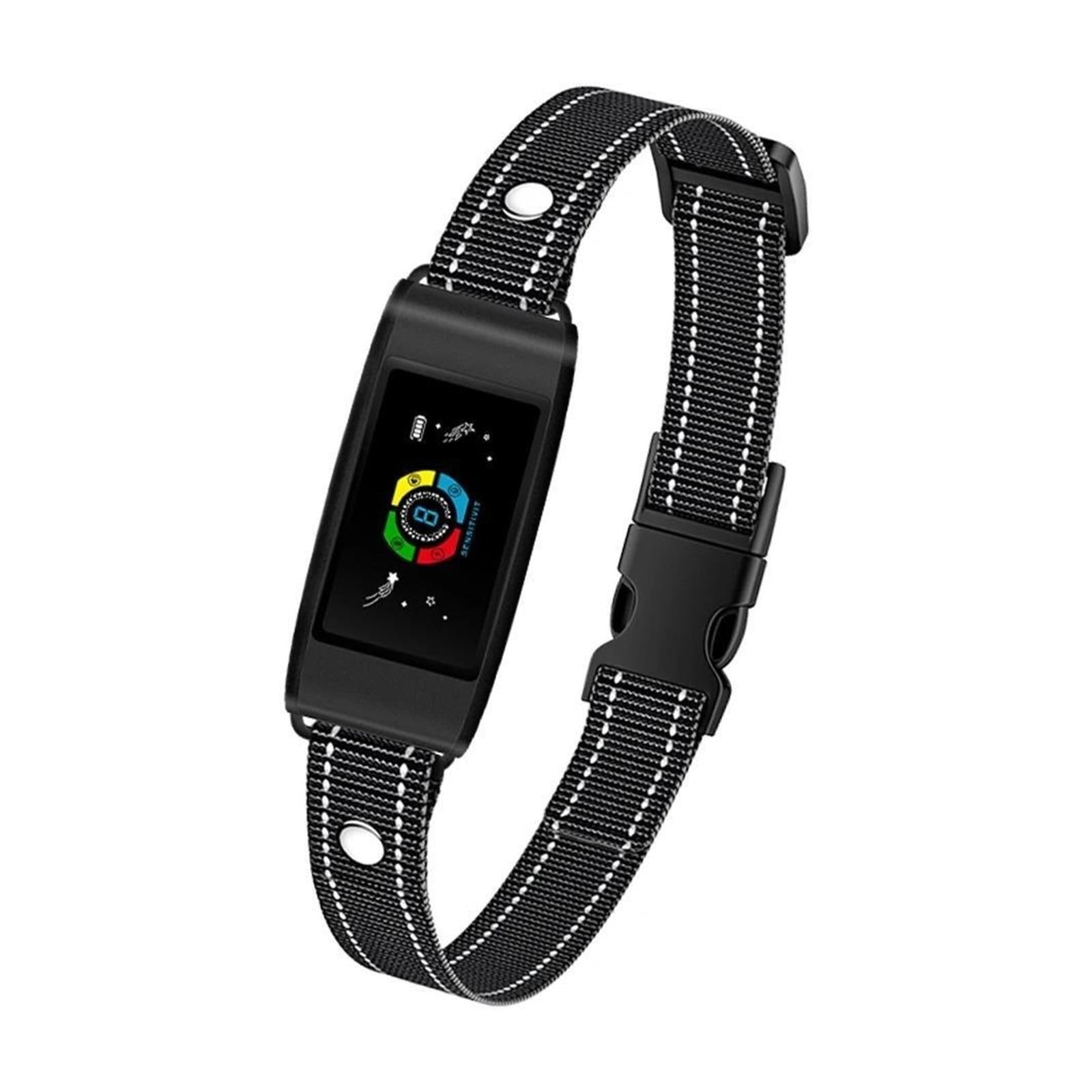 Rechargeable Anti-Bark Collar with HD Color Screen IP67 Waterproof Shock Vibration Dog Trainer