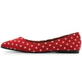 thumbnail image 2 of Ollio Women's Shoes Dot Pattern Ballet Comfort Pointed Toe Flats ZYZF150, 2 of 6