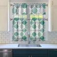 thumbnail image 3 of Kitchen Curtains 36 Inch Short - 3 Panel Set, Rod Pocket Window Curtain, Boho Floral Tribal Style, 100% Polyester for Farmhouse, Kitchen, Cafe, Bedroom, Easy Wash, 3 of 6
