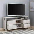 thumbnail image 5 of HomeRoots 60" White Oak Manufactured Wood Cabinet Enclosed Storage TV Stand, 5 of 7
