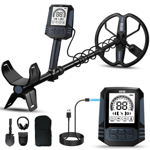 Detector de metales SUNPOW OTMD15 Batería recargable de 2500 mAh