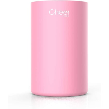 CHEER Wine Chiller Bucket, Stainless Steel Double Walled Iceless Wine Bottle Chiller, Keeps Wine and Champagne Cold Tabletop Stemless Holder (Pink) 7717-W201-011