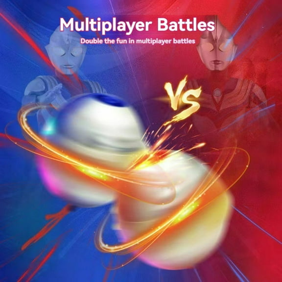NWJ Ultraman Musical Spinning Top - Battle Toy for Boys, Perfect Birthday Gift for Kids