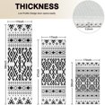 thumbnail image 4 of Black Geometric Striped Pattern Kitchen Rugs Sets Of 3,Kitchen Runner Rugs Non Skid Washable,Decorative Kitchen Floor Mats for Kitchen,Sink,Laundry,17"x30"+ 17"x47" + 17"x59", 4 of 6