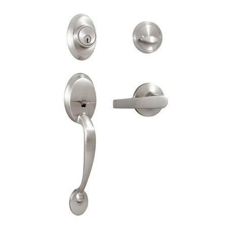 Weslock 2810W Single Cylinder Hillcrest Entry Handleset From The Reliant, Hillcr - Nickel