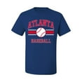 thumbnail image 2 of Wild Bobby City of Atlanta Baseball Fantasy Fan Sports Men's T-Shirt, Royal, Large, 2 of 6