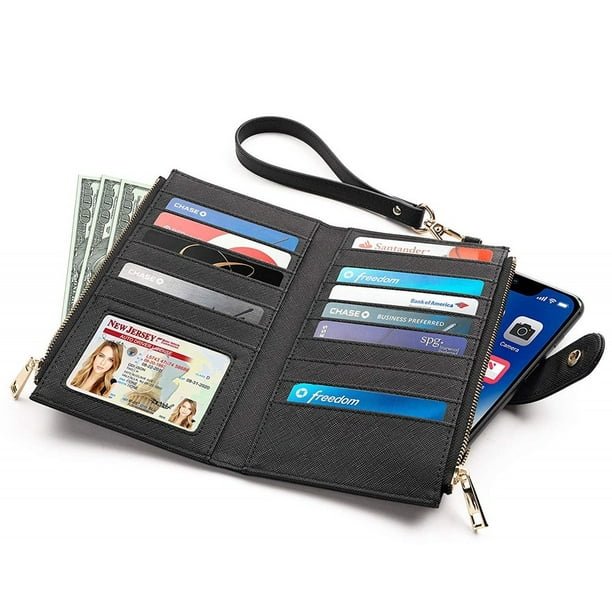 Claasico - Women's Luxury RFID Blocking Bifold Wallet | Multi Card Case ...