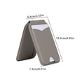 thumbnail image 2 of IFRINID Magnetic Wallet for MagSafe, PU Leather Card Holder with Adjustable Kickstand and Mirror, Magnetic Phone Wallet for iPhone 16 15 14 13 12 Series, 2 of 7