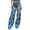 Blue, variant on sususu Women's Stretch Denim Jeans with Embroidered Heart and Hollow Out Design for a Fashionable Straight Leg Casual,Blue,M
