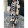 thumbnail image 3 of Kishawna Womens Boho Floral Puff Sleeve Tiered Maxi Dress Long Dresses, 3 of 8