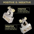 thumbnail image 4 of Heavy Duty Car Battery Connectors, Battery Terminal Connectors, 2025 Battery Terminals, 0/2/4/6/8/10 AWG, Top Post Multiple Battery (2PCS, Silver), 4 of 7