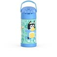 thumbnail image 3 of Thermos Kids Bouteille d'eau isolée sous vide avec paille rabattable, 355 ml, Bluey, 3 of 5