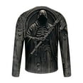 thumbnail image 3 of SCSAlgin T-Shirts for Men Long Sleeve Funny 3D Graphic Tee Tops Plus Size Grim Reaper Skeleton Gothic Horror T-Shirt, 3 of 4