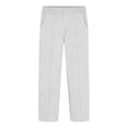thumbnail image 4 of Miluxas Boys Uniform Chino Pants Kids Elastic Waist Pull on Twill Pants with Pockets White 12-14 Years, 4 of 7