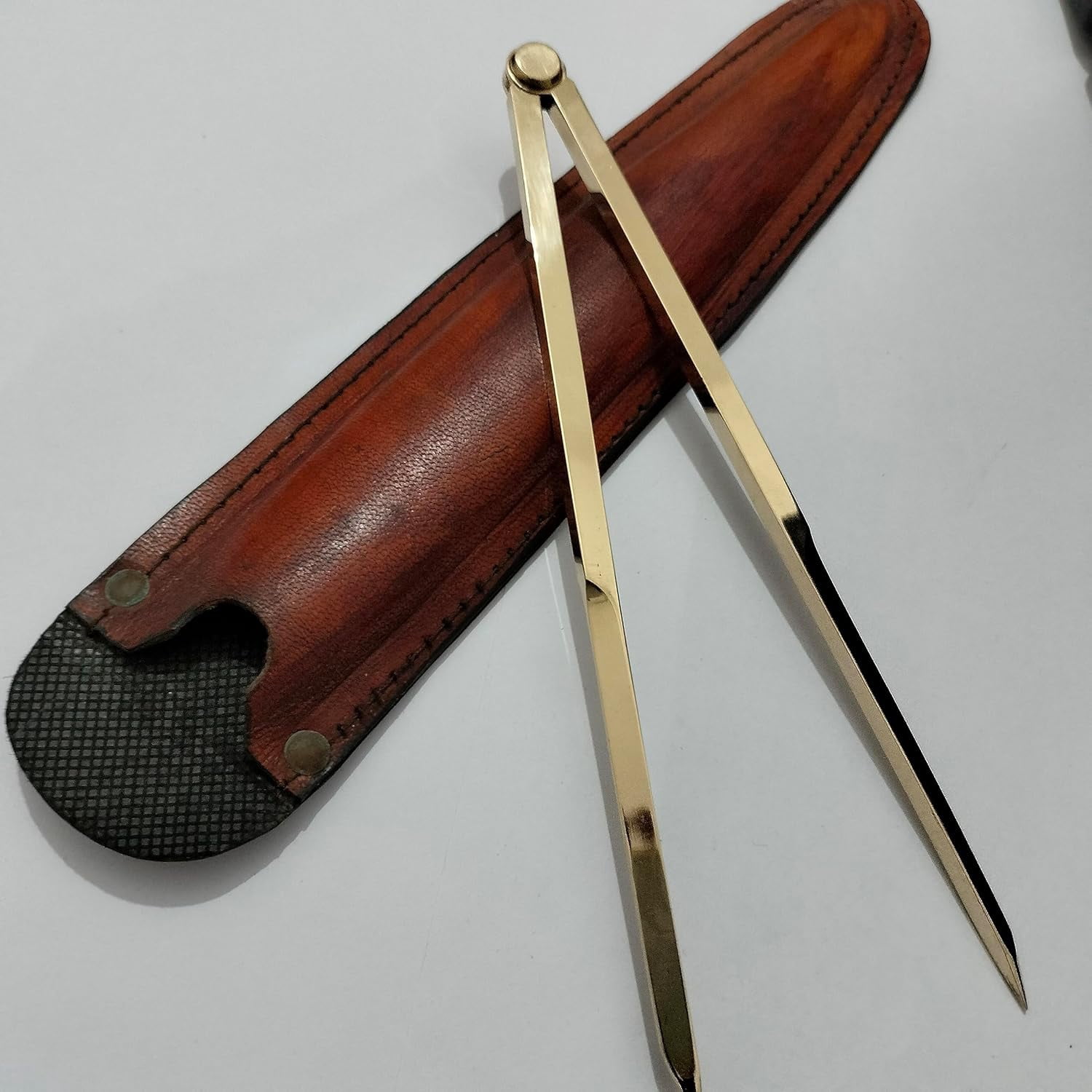 Divider Brass Drawing Instruments Navigation Compass Needle Points Drafting Tool Vintage Straight Pattern Divider Size 8''