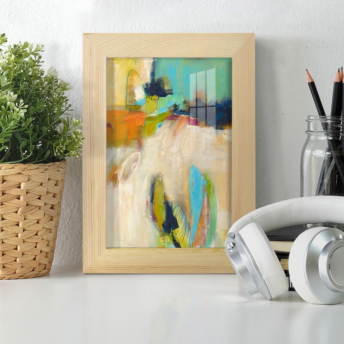It All Adds Up - Framed Print w/glass - Natural Wood
