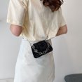 thumbnail image 5 of Mini chain hand bill of lading shoulder crossbody bag small square bag women's crossbody bag - black, 5 of 5